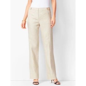 Talbots Windsor Curvy Wide Leg Linen Dress Pants size 14